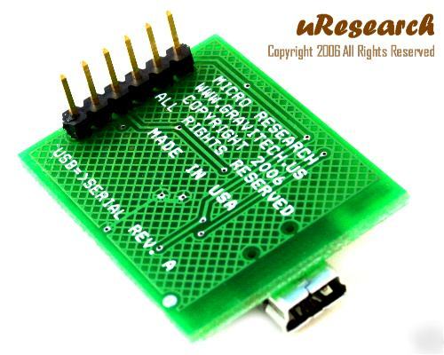 Usb to serial uart ttl converter board 4 pic avr basic