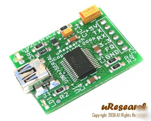 Usb to serial uart ttl converter board 4 pic avr basic