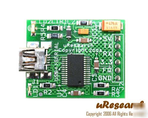 Usb to serial uart ttl converter board 4 pic avr basic
