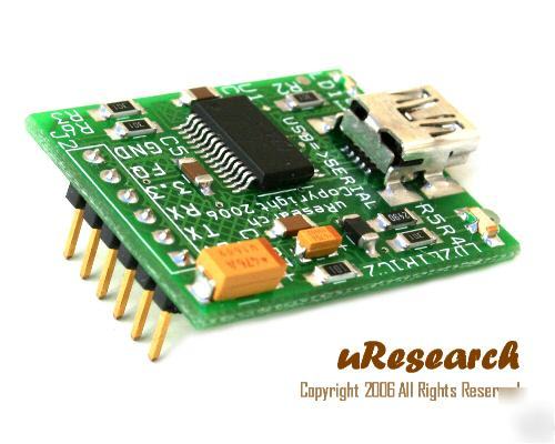 Usb to serial uart ttl converter board 4 pic avr basic
