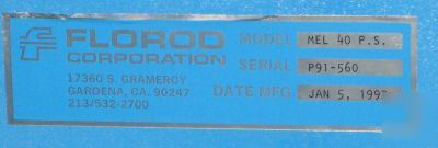 Florod model mel 40 lee laser trimmer system