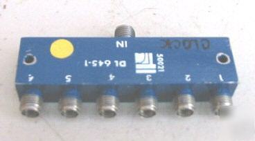 6 port power splitters