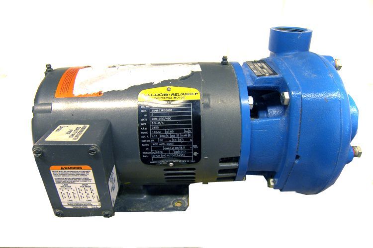 Goulds 3 hp pump model 3656 size 1 1/2 x 2-6 baldor
