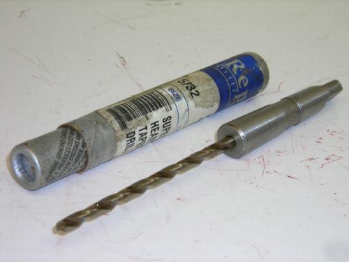 New 5/32 1MT twist drill super cobalt republic .1562