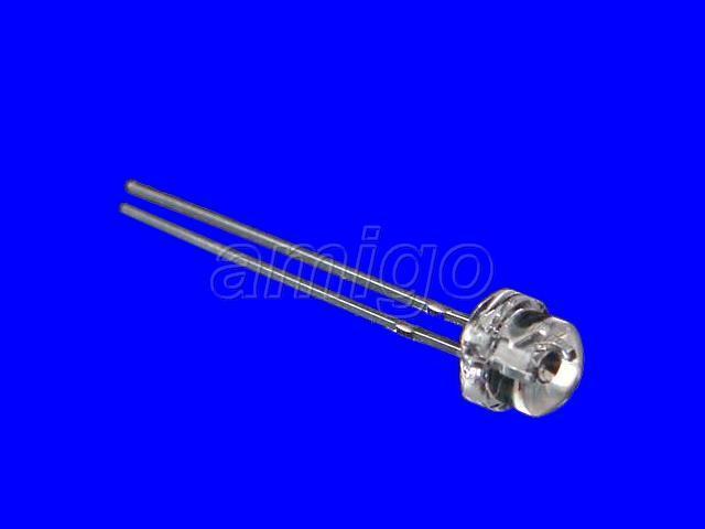 100X blue straw hat wide angle led free resistors
