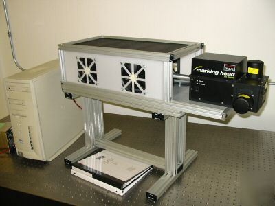 Synrad CO2 laser marking system / engraver, anodized