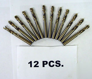 New (12) #54 cobalt stub drills - precision twist