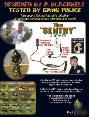 2-wire surveillance kit for motorola radios