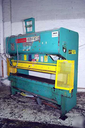 25TN press brake, niagara ib-25-6-8 removable