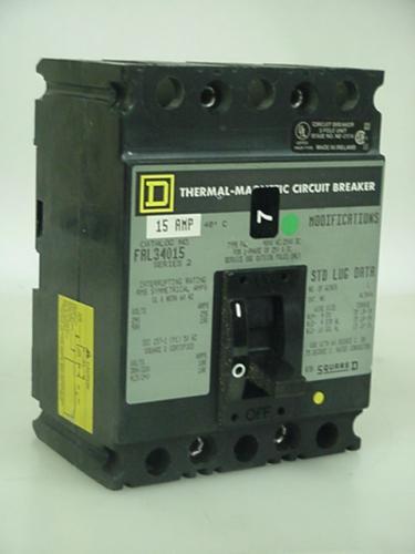 Square d FAL34015 molded case circuit breaker used