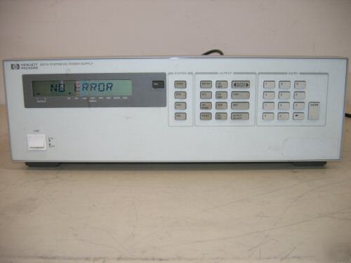 Hp agilent 6621A power supply, 7V/10A, 20V/4A dual otpt