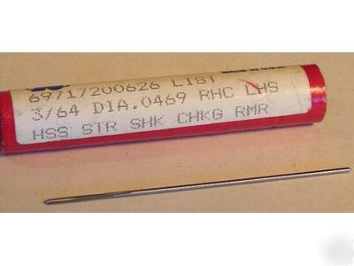 New regal-beloit hss reamer 3/64 .0469 x 2 9/16