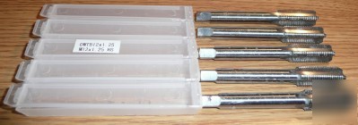 New 5PC hss M12 x 1.25 quality import bottom tap