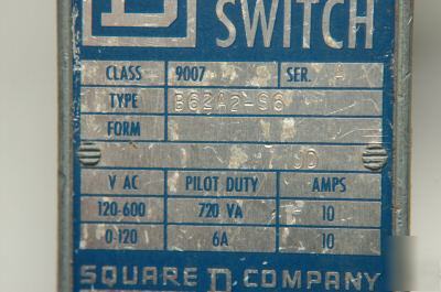 Square d heavy duty limit switches (3 different types)