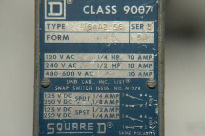 Square d heavy duty limit switches (3 different types)