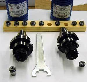 13 pcs. bison bt 40 er 16 chucks +collet set