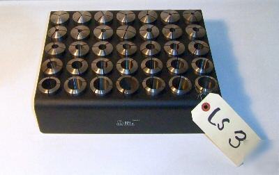 5 c collet set, 35 collets 1/16