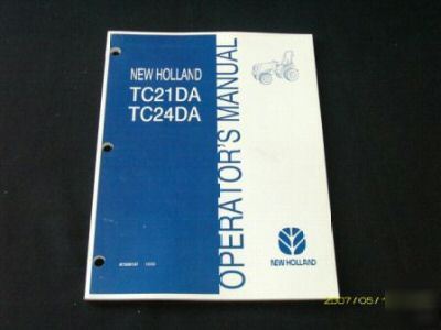 New holland TC21DA TC24DA tractor operators manual