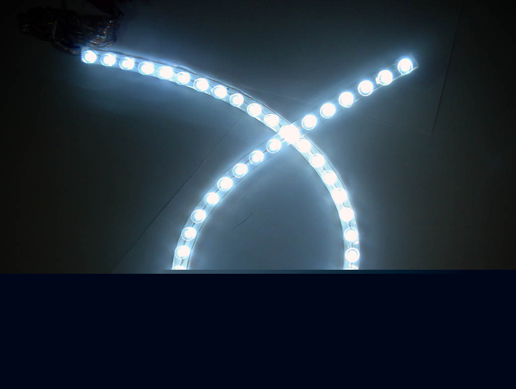 White 12V 48 led bulb lamp 48CM pvc neon light stripe