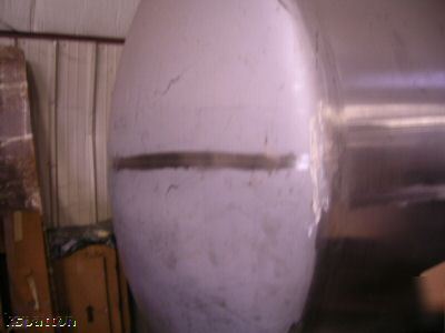 4000 gallon stainless steel horizontal jacketed tank