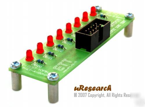 8-led strip microcontroller interface basic stamp pic