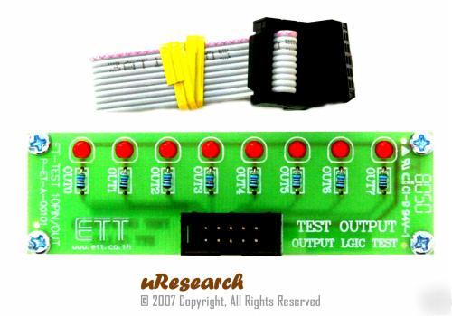 8-led strip microcontroller interface basic stamp pic