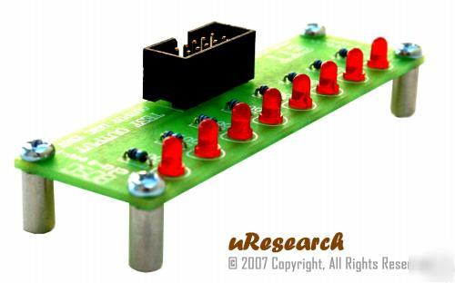 8-led strip microcontroller interface basic stamp pic
