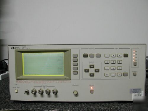 Agilent/ hp 4279A c-v meter, 1 mhz with test fixture