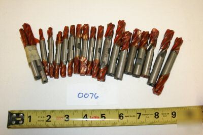 Hss end mills 4FL .50 and .375 shank 20 pcs. reground