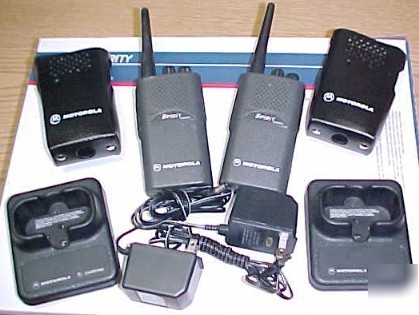 2 motorola MU22CV uhf spirit radios hand held talkies