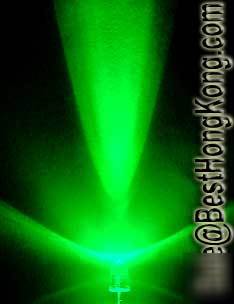 Green led set of 5000 super bright 5MM 35000MCD+ f/r