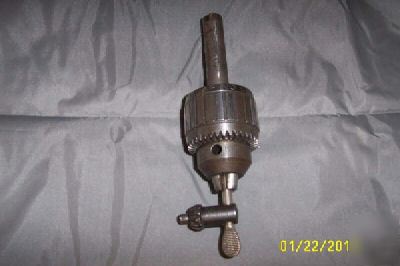 Jacobs super drill mill lathe chuck 14N w key 