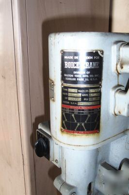 Boice crane /wilton div gear head drill press machine 