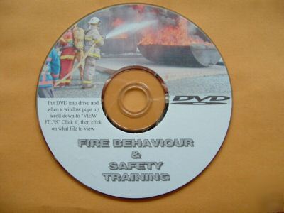 Fire behaviour & safety training cd/dvd firefighter