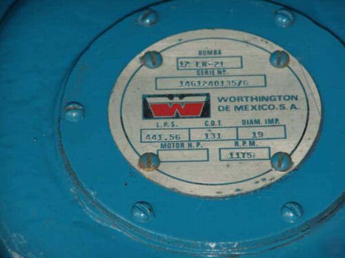 New worthington 12LN21,10LN22, 8LR13, 10LN18 pumps 