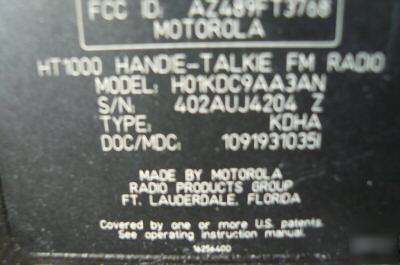 Motorola HT1000 ht 1000 vhf 146-174 16 channel radio 