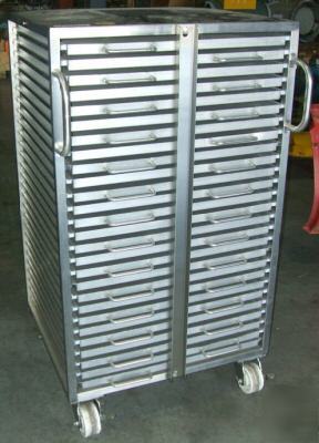 Portable stainless steel truck tray drying rack (4927)