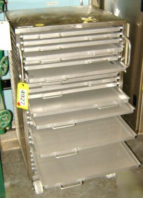 Portable stainless steel truck tray drying rack (4927)