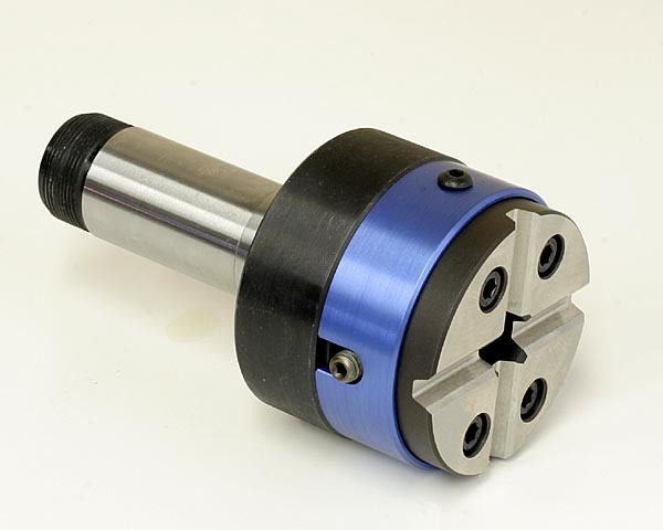 Squareone lathe chuck with 5C mounting flange