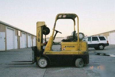 Hyster forklift 5,000 lbs side shift tilt pnuematic lp