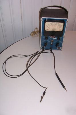 2 vintage eico 221 electronic voltmeter ohmmeter