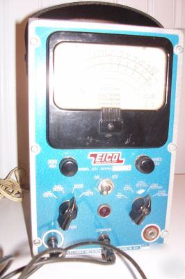 2 vintage eico 221 electronic voltmeter ohmmeter
