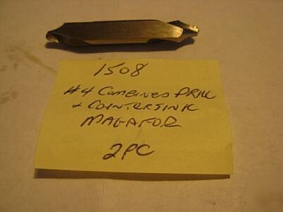 4 magafor combined drill & countersink 2PCS 1508 