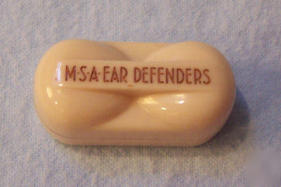 Celluloid case with ear defenders m-s-a made in usa