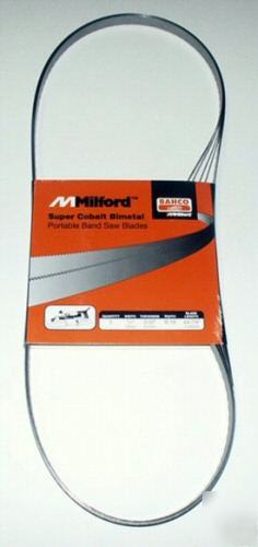 Bi-metal m-42 portable bandsaw blade, 10/14 tpi - 5 pk