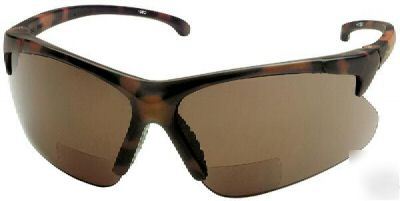 Olympic optical readers glasses-brn lens/tort. frm +2.0