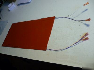 Flexible silicone heater pad- 40 watts- 48 volts dc