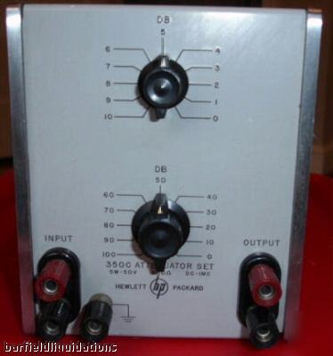 Hewlett packard hp 350C attenuator set 5W-50V -dc-imc