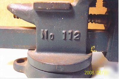 Old bench vice from littlestown foundry pa