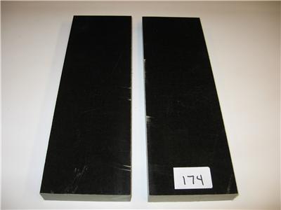 Phenolic black linen micarta 2 pieces .925